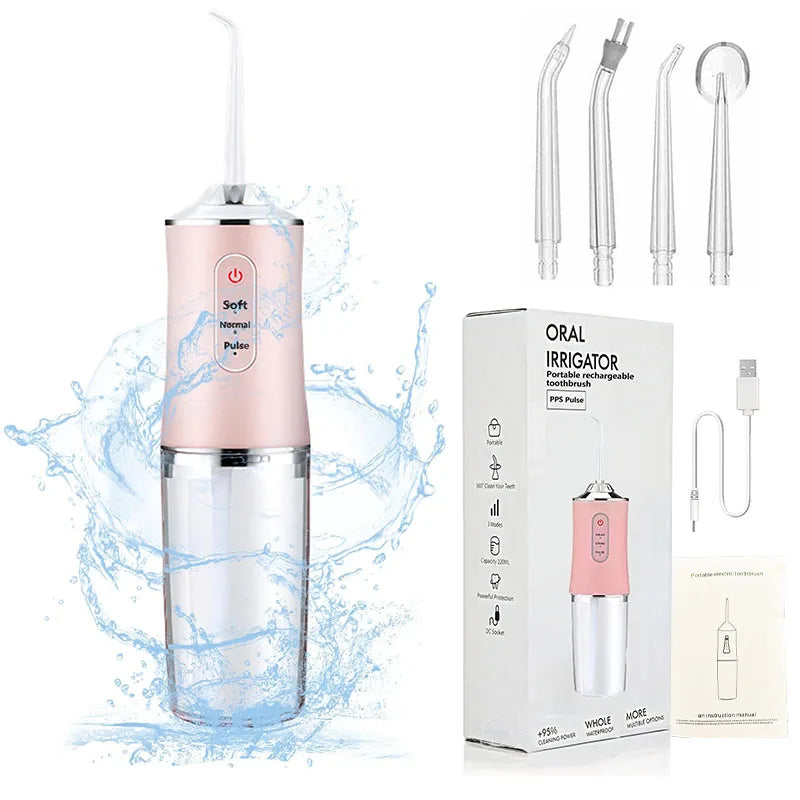 Powerful Water Oral Irrigation Irrigator Jet Ultrasound Air Ipx7 Waterproof Mouthwash Machines Dental Floss Flosser Irigator